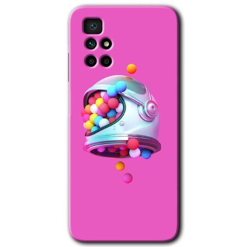 Potkal Hediye Fabrikası Xiaomi Redmi 10 Kılıf HD Desen Baskılı Arka Kapak - Uzay Başlığı
