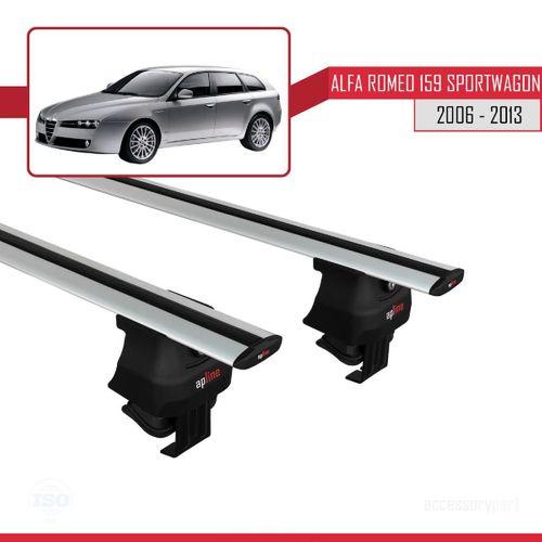 Alfa Romeo 159 Sportwagon 2006-2013 Arası ile uyumlu ACE-4 Ara Atkı Tavan Barı GRİ