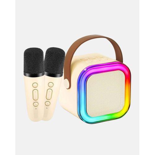 Bluetooth Karaoke Hoparlör Renkli Led Işıklı Ve Type-c Şarjlı