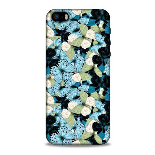 Apple Iphone 5S Kılıf Kelebek Etkisi (26) Tpu Silikon Kılıf Sarı Kırmızı