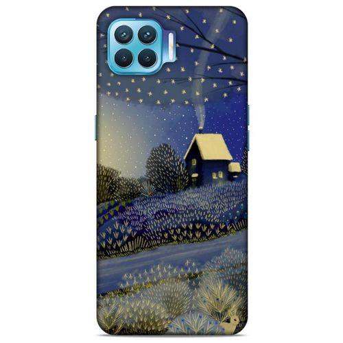 Oppo Reno 4 Lite Kılıf Snowix (42) Rugged Armor Kılıf Gold Lacivert