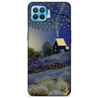 Oppo Reno 4 Lite Kılıf Snowix (42) Rugged Armor Kılıf Gold Lacivert