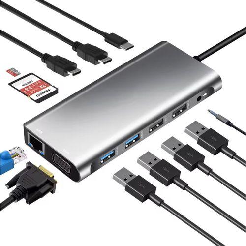 ZR610 Type-C 12 İn 1 Çift Hdmı