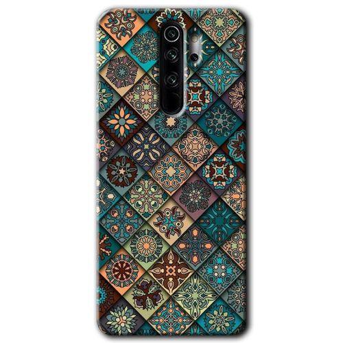 Potkal Hediye Fabrikası Xiaomi Redmi Note 8 Pro Kılıf HD Desen Baskılı Arka Kapak - Mandala Desen