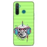 Animax DJ Maymun Oppo Realme 5 Pro Kılıf Desenli Silikon