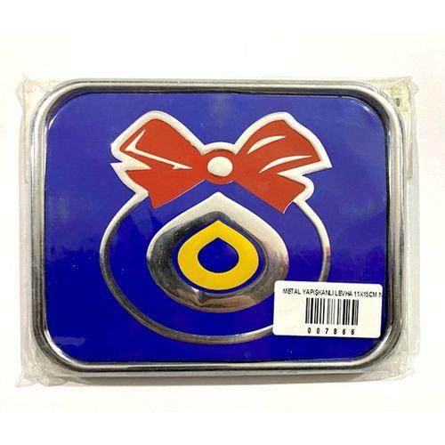 Metal Yapışkanlı Levha 11X15Cm Nazar Boncuğu