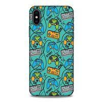 Retro (4) Desen Koruma Kılıfı Renkli Apple iPhone XS Kılıf