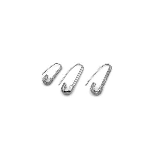 3'lü Filkete Küpe - Gümüş