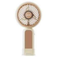 Asonic Afn21 Krem 250mah Dahili Pil Elde Taşınabilir Masaüstü Usb Fan Şarjlı Type-c Şarj