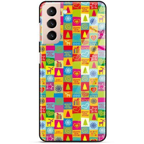 Samsung Galaxy S21 Plus Kılıf Yılbaşı Süsleri (10) Full Koruma Kılıfı