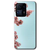 MRCİLETİSİM Xiaomi Mi Mix 4 Kılıf HD Desen Baskılı Arka Kapak+Temperli Cam - Japon Çiçeği