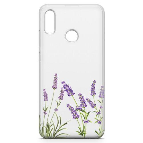 Huawei Y7 2019 Kılıf Lavanta Kolonyası Arka Kapak Koruma Desenli Full Koruyucu