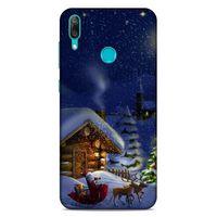 Lopard Huawei Y7 Prime 2019 Uyumlu Kılıf Gece'S (24) Darbe Emici Kılıf Kar Manzara