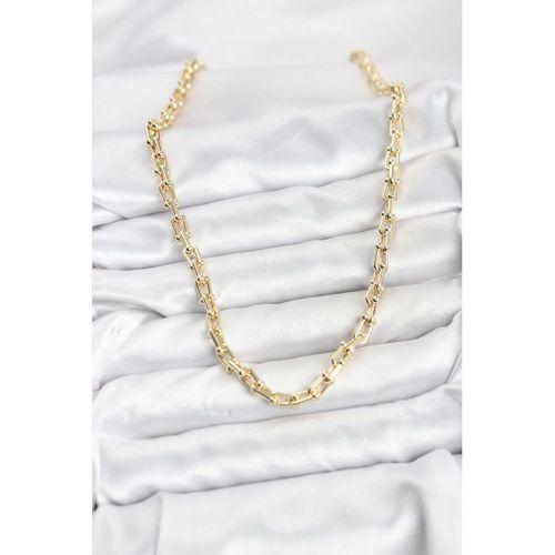 Gold Renk Pirinç Tifani Model Kadın Kolye