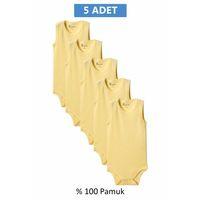 Sarı Askılı Body Zıbın 2-7 YAŞ Çocuklar İçin (5 ADET) Alttan Çıtçıtlı Özel Gereksinimli-D