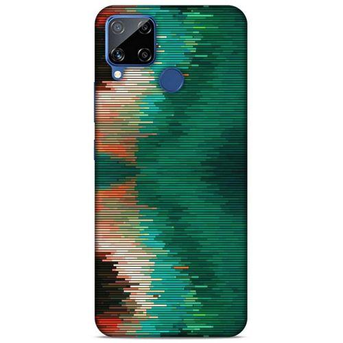Lopard Oppo Realme C15 Uyumlu Kılıf PiXel (15) Antişok Kılıf Çizgili