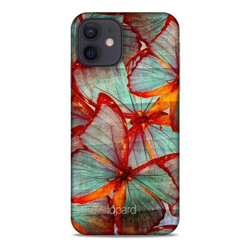 Apple iPhone 12 Kılıf Kelebek Etkisi (31) TPU Kılıf Kırmızı Yeşil