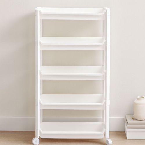 5 Katlı Tekerlekli Sepet Organizer Raf Ünitesi 465x145x850 mm
