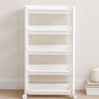 5 Katlı Tekerlekli Sepet Organizer Raf Ünitesi 465x145x850 mm