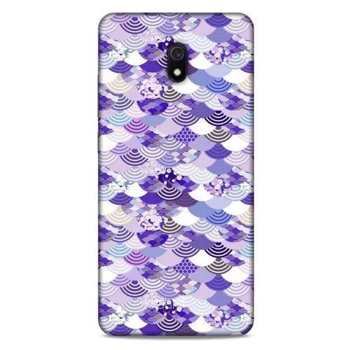Xiaomi Redmi 8A Kılıf Pastel Renkler (15) Antişok Kılıf Mor Beyaz