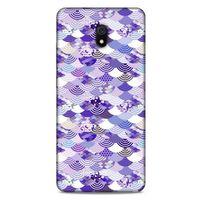 Xiaomi Redmi 8A Kılıf Pastel Renkler (15) Antişok Kılıf Mor Beyaz