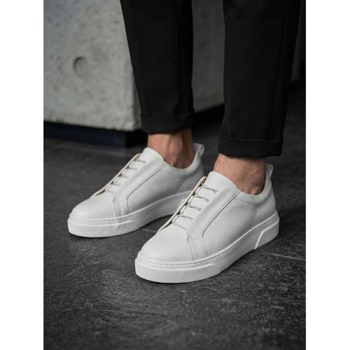 BA0581 Erkek Sneaker Günlük Casual Spor Beyaz Ayakkabı