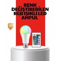 Rgb Uzaktan Kumandalı Led Ampul 16 Renkli A Kalite Orijinal