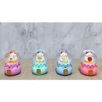 Şans Kedisi Işıklı Kar Küresi Alk4914