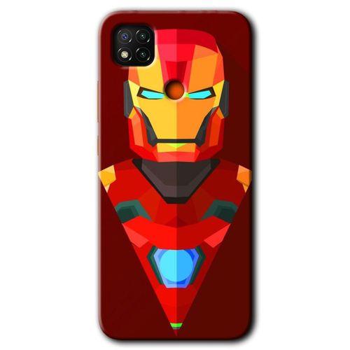 Redmi 9c Kılıf HD Desen Baskılı Arka Kapak - İron Man Çizim