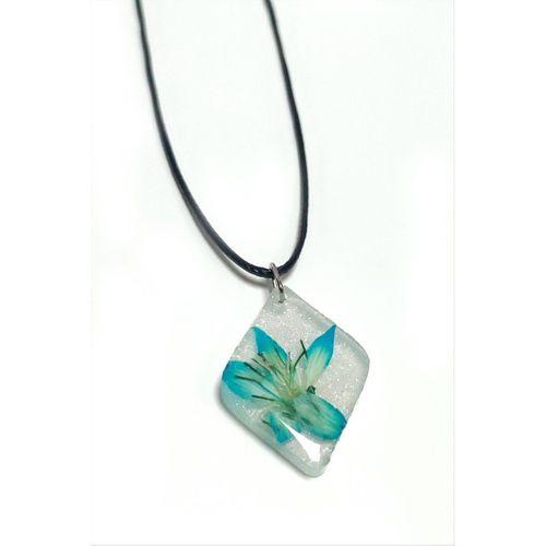 Tesbih Çiçeği Baklava Dilimli Epoksi Kolye