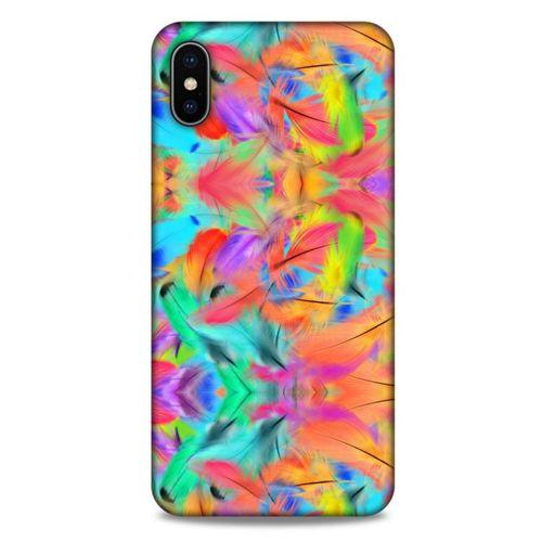 Apple iPhone XS Max Kılıf Desenli Özel Seri Tüyler (32) Soft Silikon Kılıf