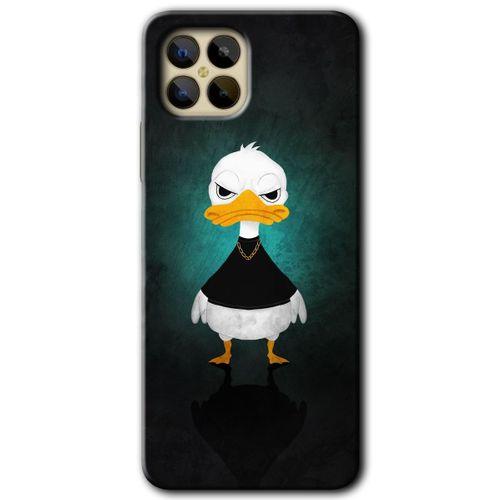 Omix X600 Kılıf HD Desen Baskılı Arka Kapak - Angry Duck