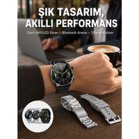 Akıllı Saat Çoklu Kordon Seçeneği Amoled Ekran Çok Fonksiyonlu Bluetooth Bağlantılı Yeni Nesil
