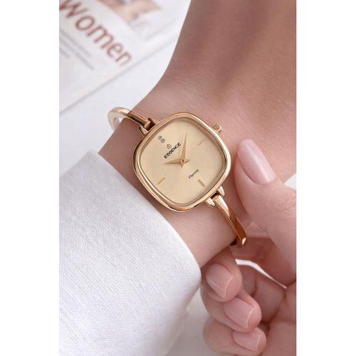 Essence Çelik Kordon Kararma Yapmaz 3 Atm Suya Dayanıklı Kadın Kol Saati + Bileklik VS.BLKT.0874