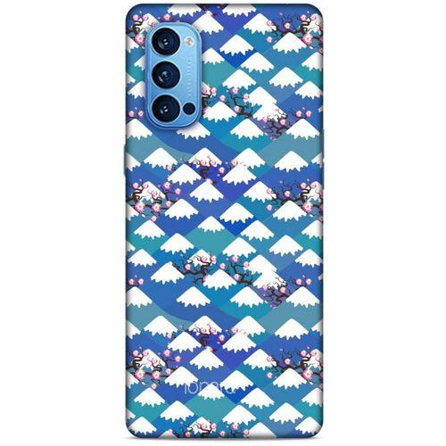 Oppo Reno 4 Pro Kılıf Pastel Renkler (16) Kalın Kılıf Yeşil Mavi