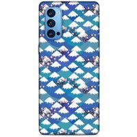 Oppo Reno 4 Pro Kılıf Pastel Renkler (16) Kalın Kılıf Yeşil Mavi