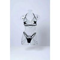 Siyah Harness Takım Zincir Detaylı Vücut Aksesuarı - Brf1065