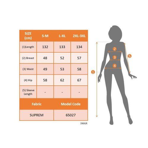 Kadın Sıfır Kol V Yakalı Kadın Yüz Desenli Süprem Elbise