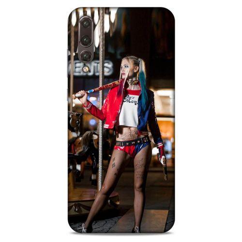 Huawei P20 Pro Uyumlu Kılıf Harley Quinn (24) Darbe Emici Kılıf Kiraz kırmızısı