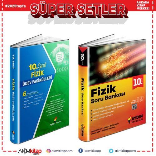 Aydın Yayınları 10. Sınıf Fizik Ödev Fasikülleri ve Soru Bankası Seti 2 Kitap