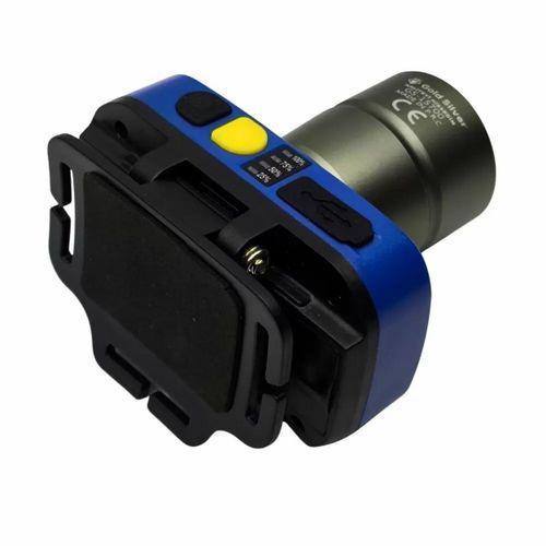 Gs-15700 20w 2000 Lümen Sarı Beyaz Işık Zoomlu Şarj Edilebilir Kafa Feneri