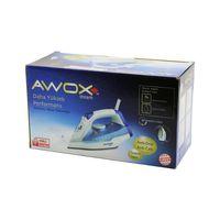 AWOX STEAM-1716 BUHARLI ÜTÜ SERAMİK TABAN 2600W 360 DERECE DÖNEBİLEN KABLO - 490ML ŞEFFAF SU TANKI (3748)