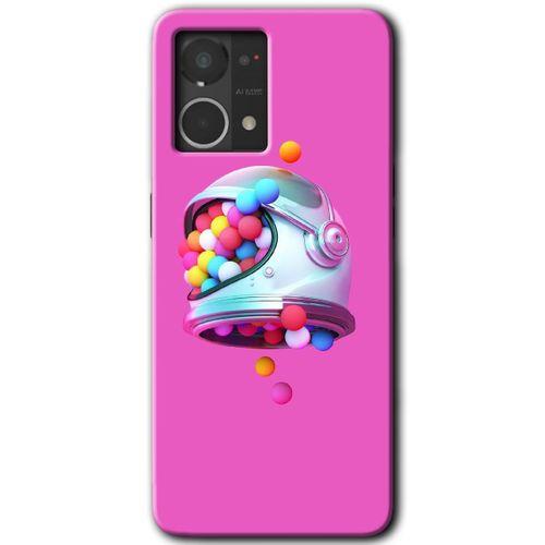 Potkal Hediye Fabrikası Oppo Reno 7 4G Kılıf HD Desen Baskılı Arka Kapak - Uzay Başlığı