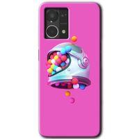 Potkal Hediye Fabrikası Oppo Reno 7 4G Kılıf HD Desen Baskılı Arka Kapak - Uzay Başlığı