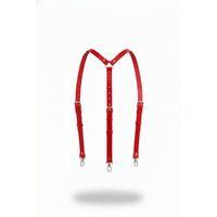 Kırmızı Kadın Kemer Deri Omuz Detaylı Vücut Aksesuarı - Brf213