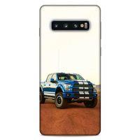 Lopard Samsung Galaxy S10 Uyumlu Kılıf PickUpX (27) Tasarımlı Kılıf Gece Mavi