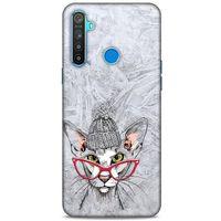 Animax Bereli Kedi Oppo Realme 5i Kılıf Desenli Silikon