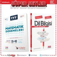 Limit Yayınları TYT Matematik 15x40 Denemeleri ve AKM Dil Bilgisi Soru Bankası Seti 2 Kitap