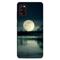 Lopard Samsung Galaxy A41 Uyumlu Kılıf Gece'S (36) Glitter Kılıf Ay Göl