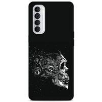 Lopard Oppo Reno 4 Pro Uyumlu Kılıf Tattoo's (9) Kılıf Beyaz Siyah